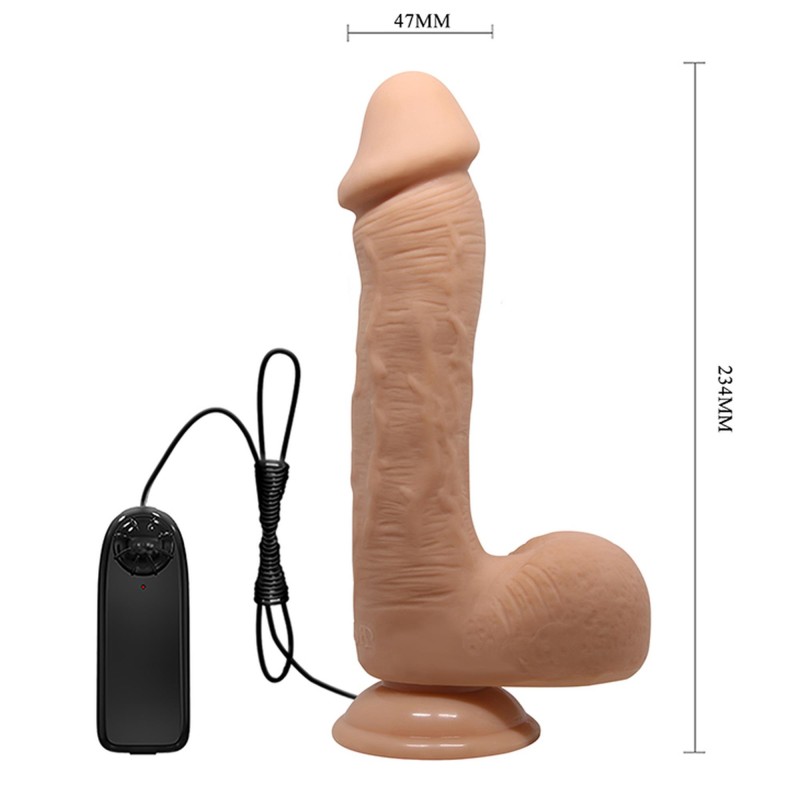 Sztuczny penis wibrujące dildo na pilota 23 cm